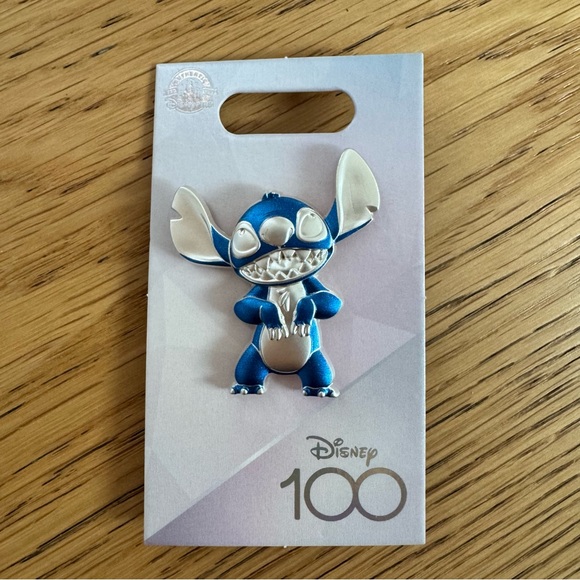 Disney Accessories - Disney 100 Disney100 Anniversary Stitch Silver Pin